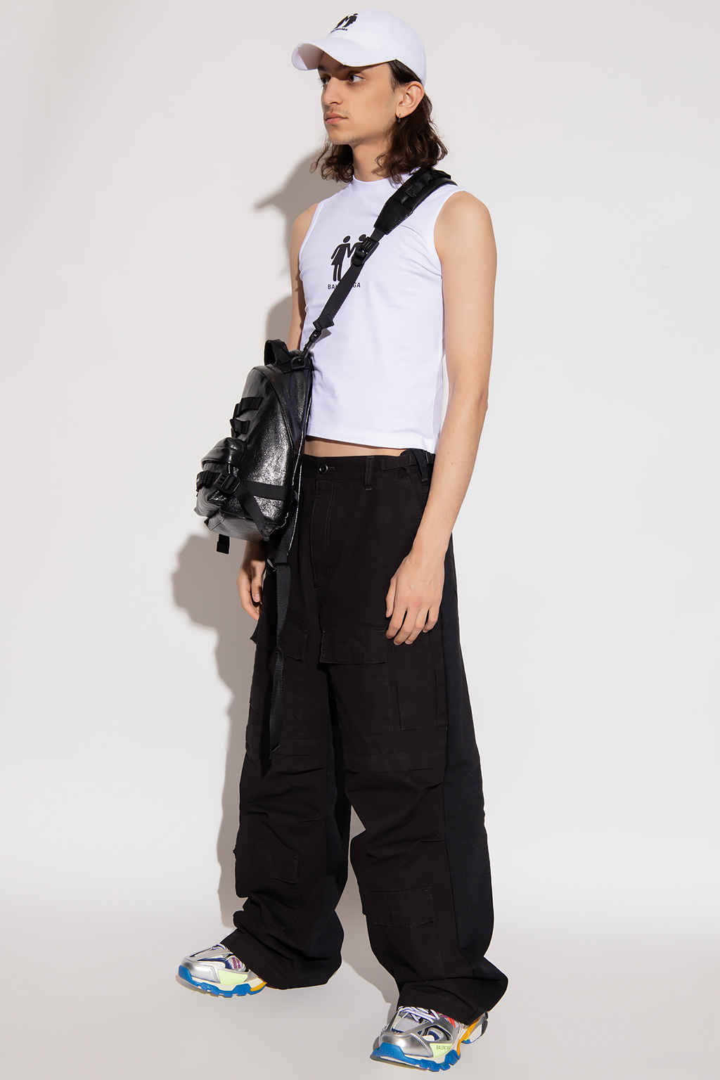 White 'Pride 2022' sleeveless T - shirt Balenciaga - The